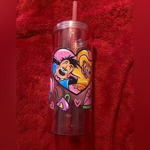 Colorful Cartoon Tumbler with Straw